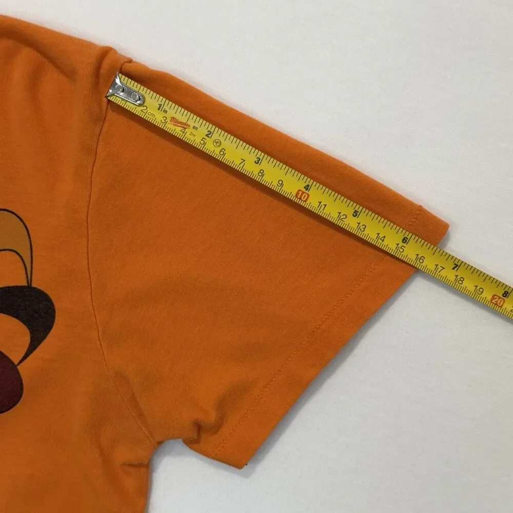 Vintage 80s Nike Pinwheel Graphic T Shirt Orange Limited Issue Youth M USA Rare